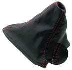 Shift Boot for BMW E36 (1992–1999) Leather Synthetic Red Stitch