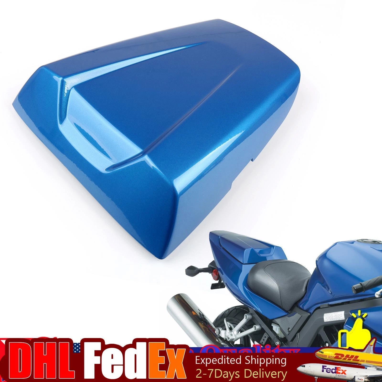 Rear Pillion Passenger Seat Cover Cowl for Suzuki SV650 SV1000 (2003–2013) Blue #2
