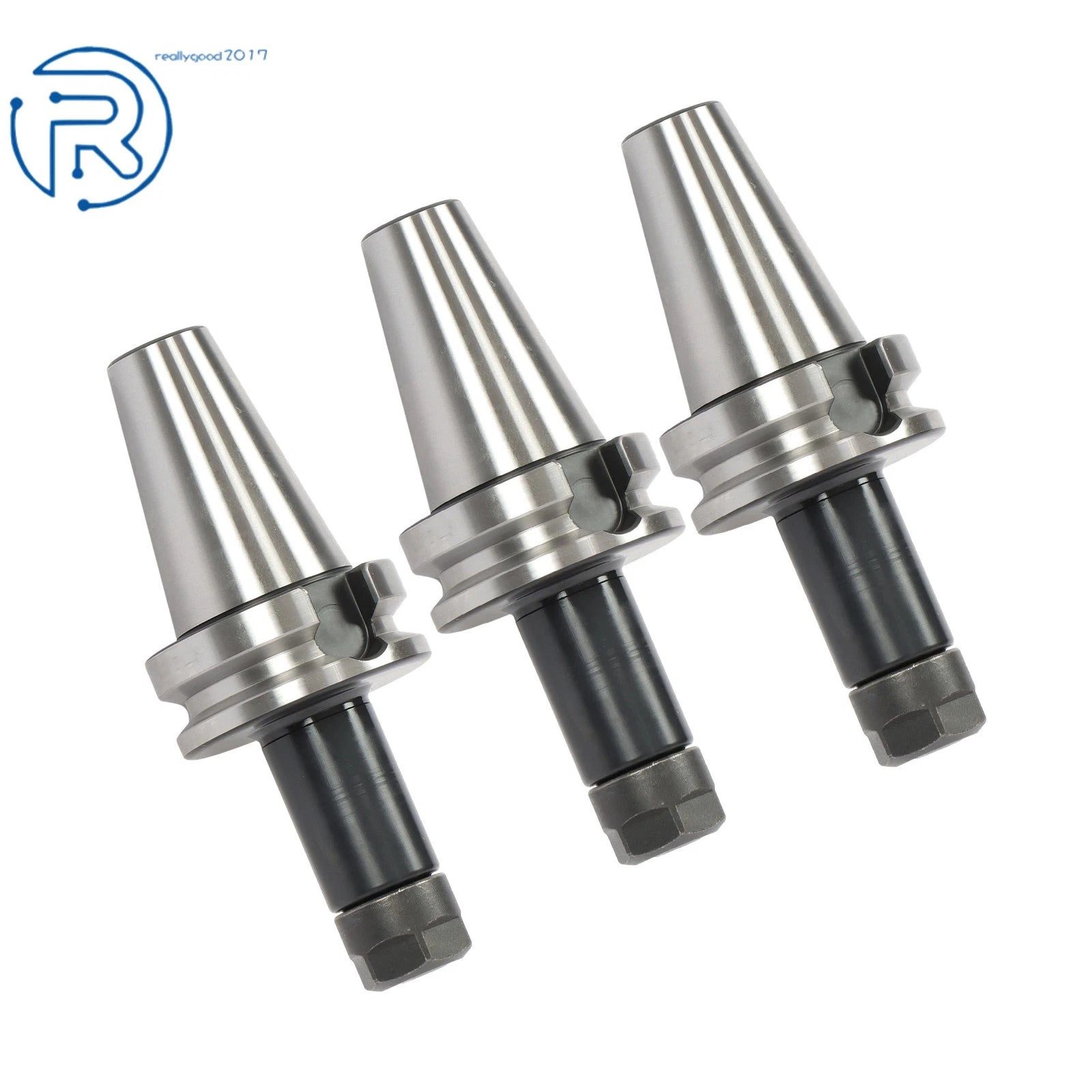 Set of 3 BT40-ER16 Collet Chucks for CNC Milling (4" GAGE Length)