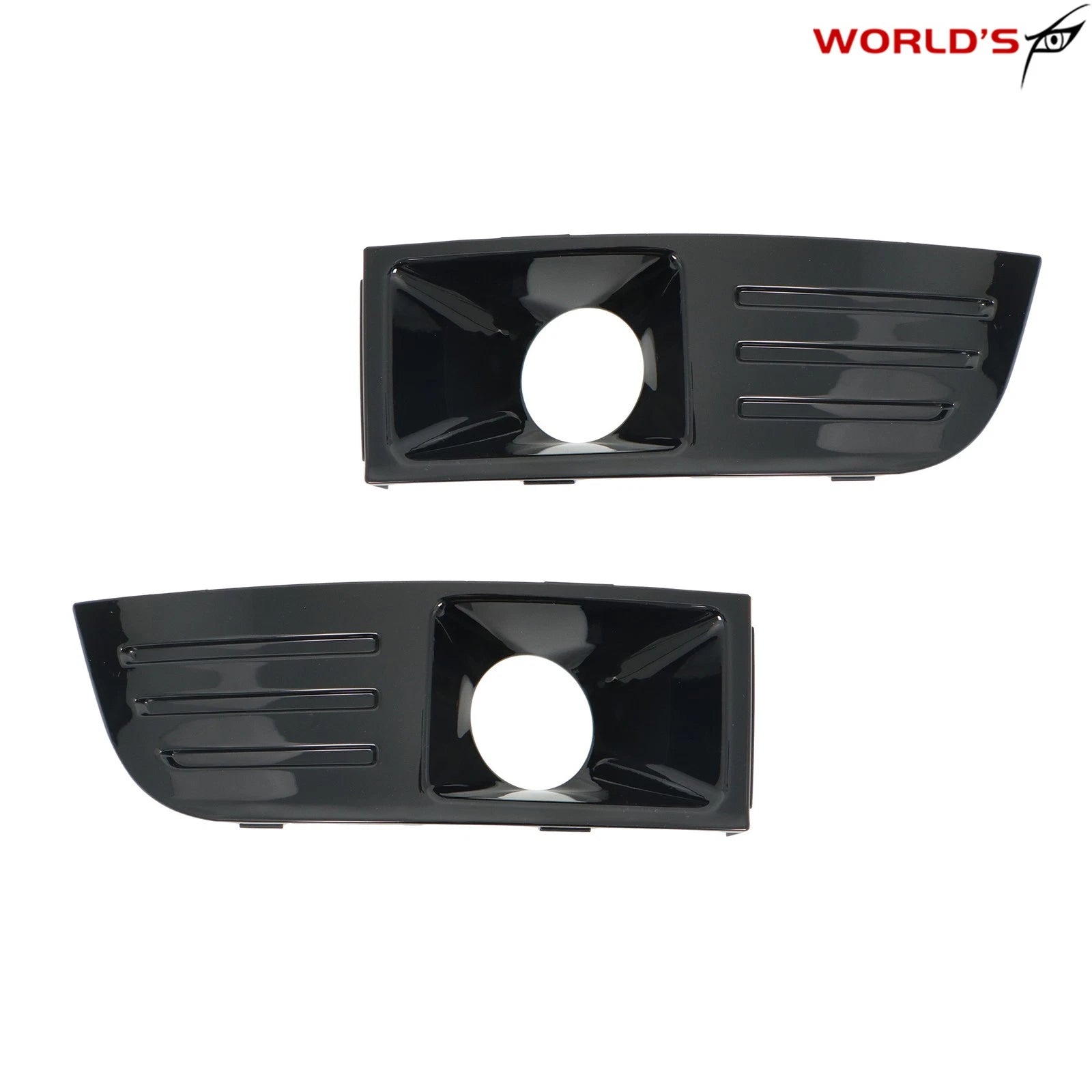 Fog Light Trim Cover Set for Ford Flex (2009–2012) Black Factory