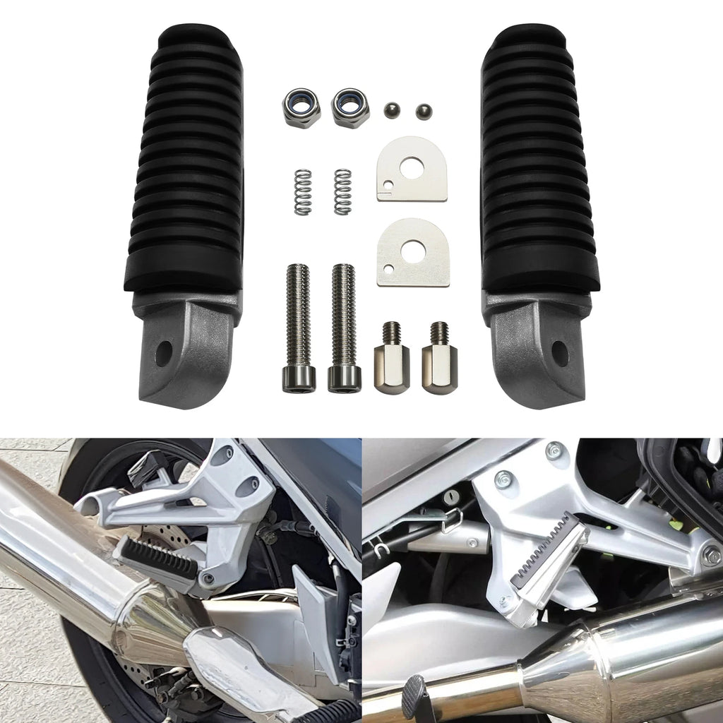Black Pair Rear Foot Pegs for Yamaha FZ1 FZ400 XJR 400 1200 1300