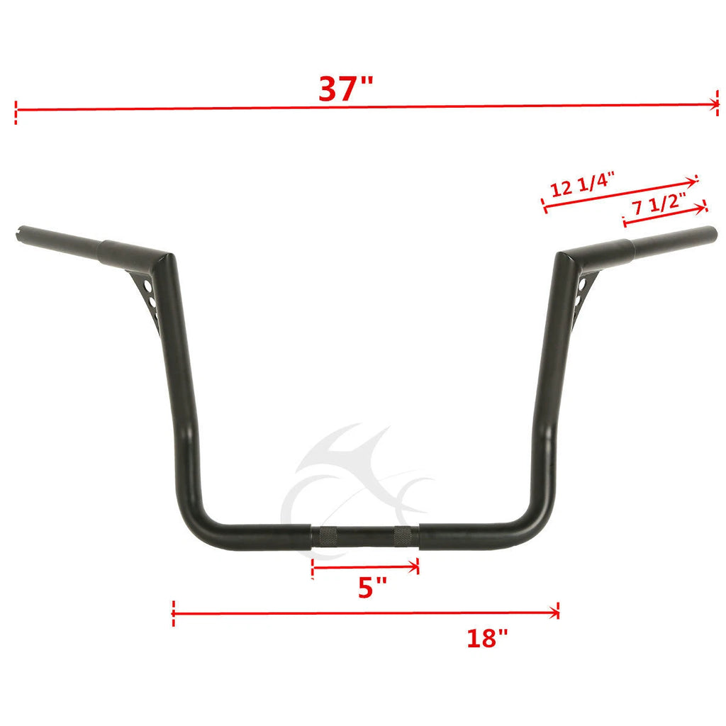 16" Rise 1 1/4" Ape Handlebar for Harley Touring Electra Street Road Glide (1982–2024)