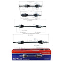 Set of 2 CV Axle Shafts for Escape Tribute Mariner (2001–2012)