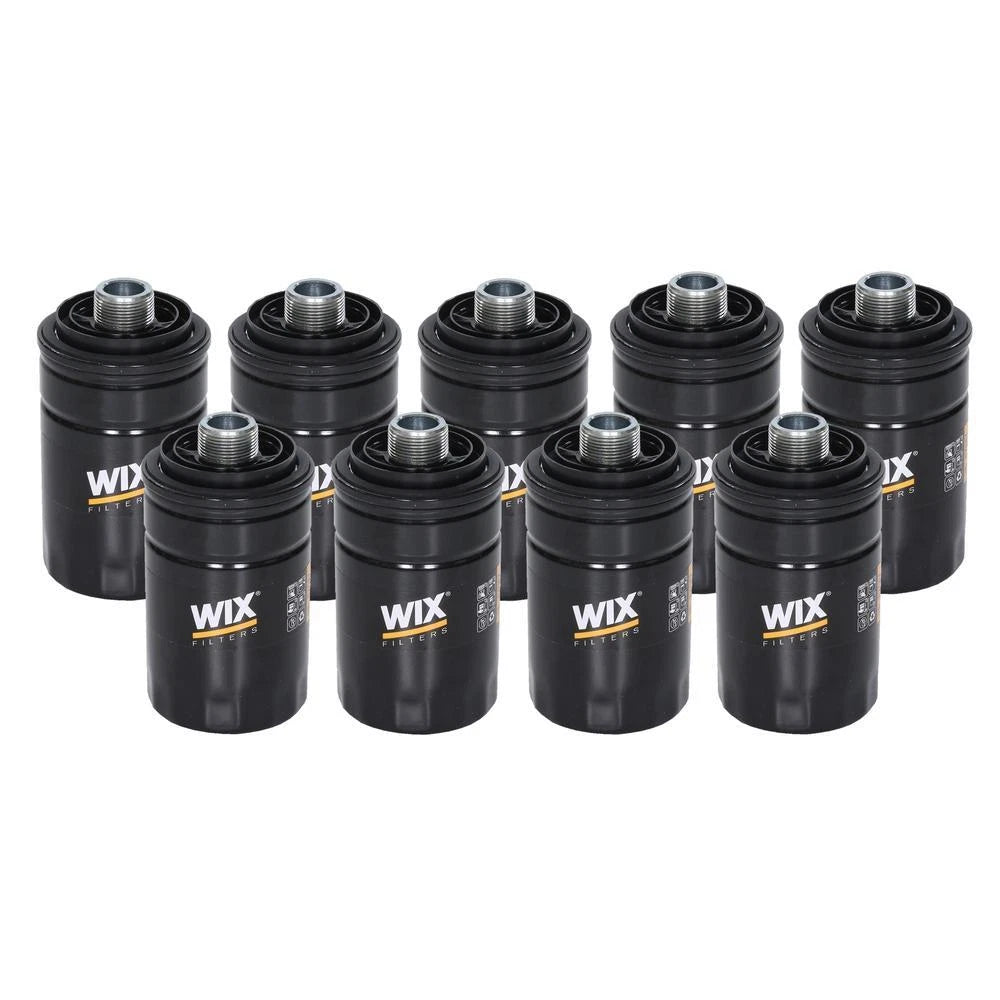 Set of 9 Wix 57561 Engine Oil Filter Kit for (Spin-On)