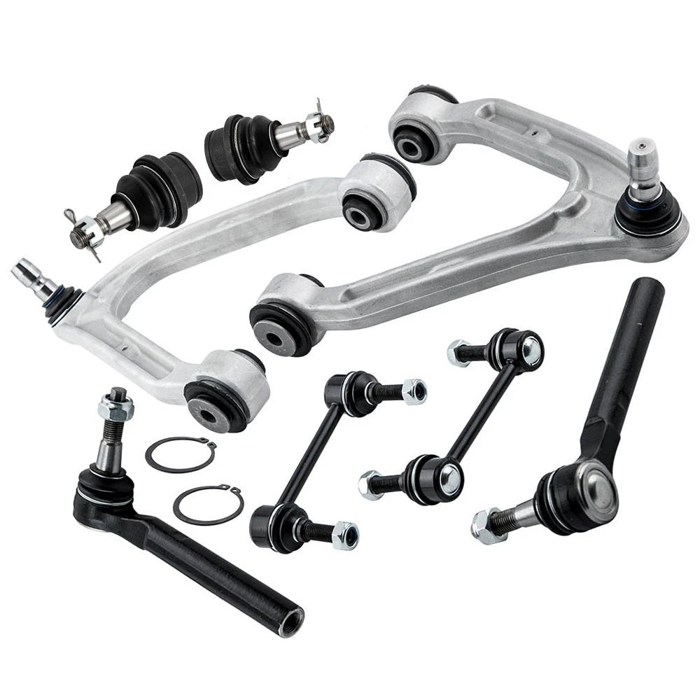 8pcs Front Upper Control Arms Ball Joints Tie Rods for Hummer H3 H3T (2006–2010)