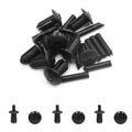 10 x 5mm Black Plastic Rivets Clips Bumper Fastener for BMW E46