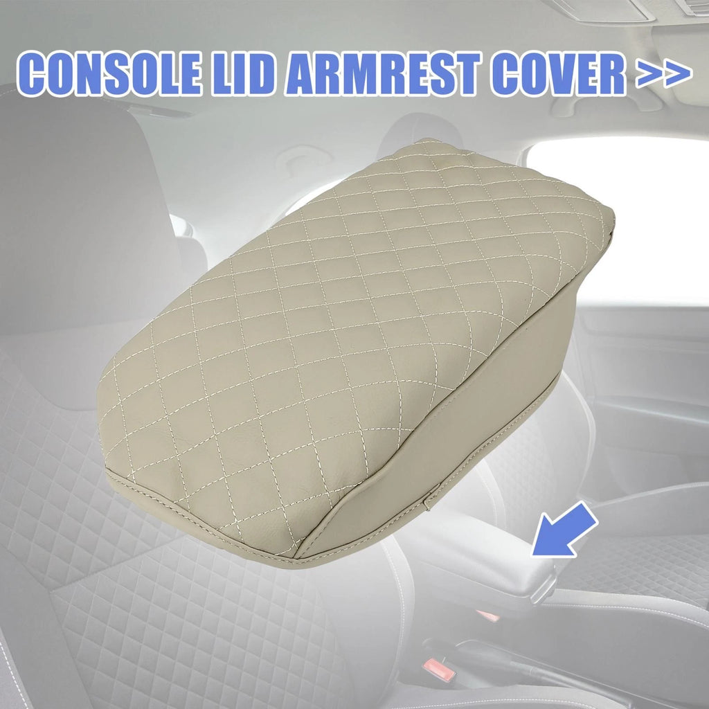 Center Console Lid Armrest Cover for Ford Explorer (2011–2019) Beige