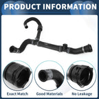 Radiator Hose for Audi Q7 (2016–2021) No. 4M0122055BS Black 1 Pc