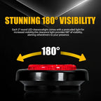 Set of 5 Red Round LED Side Marker Lights for Truck Car Trailer RV