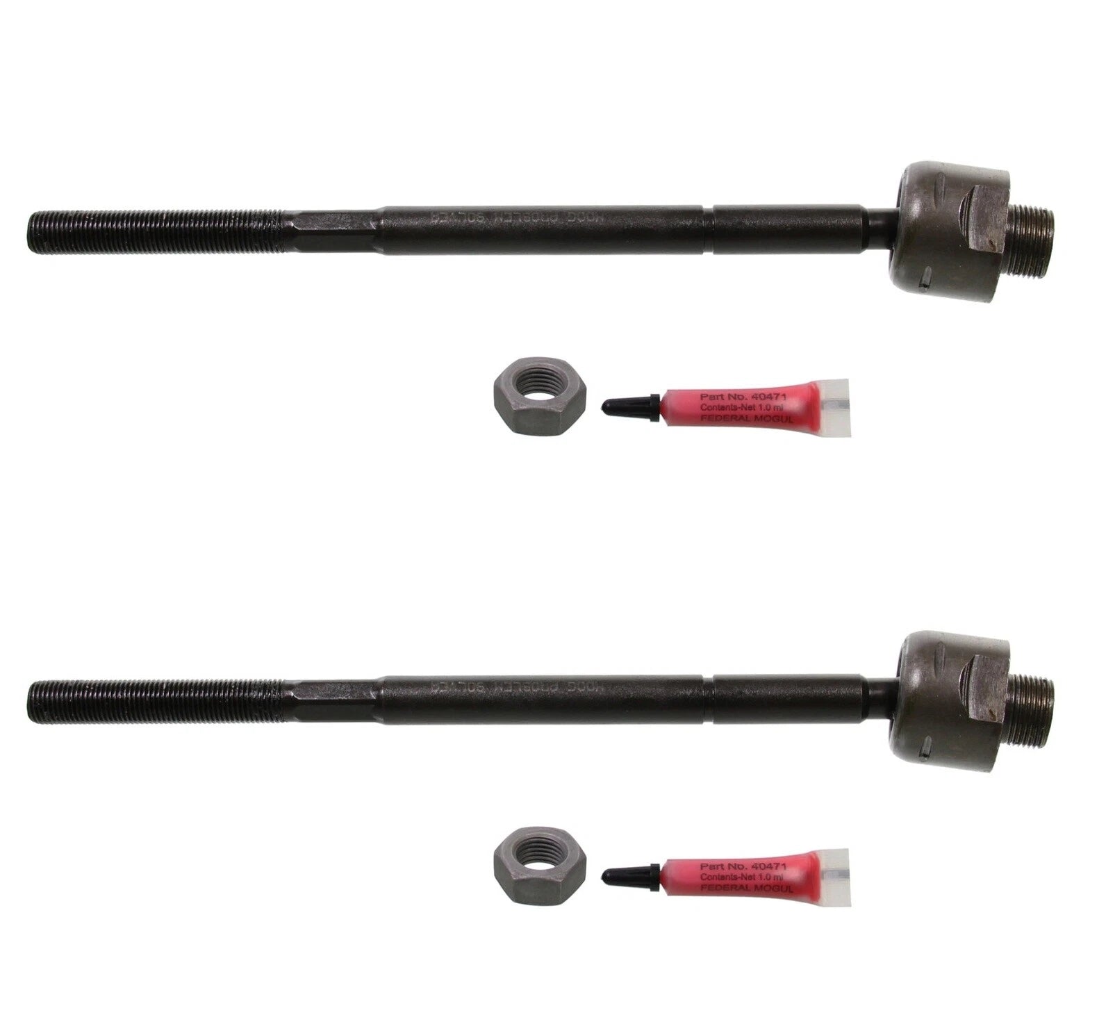Set of 2 Rear Inner Steering Tie Rod Ends for Chevy Silverado GMC Sierra