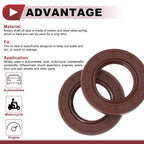 2X Oil Seal Rotary Shaft Seal FKM Rubber 35x58x8mm for Various Models 