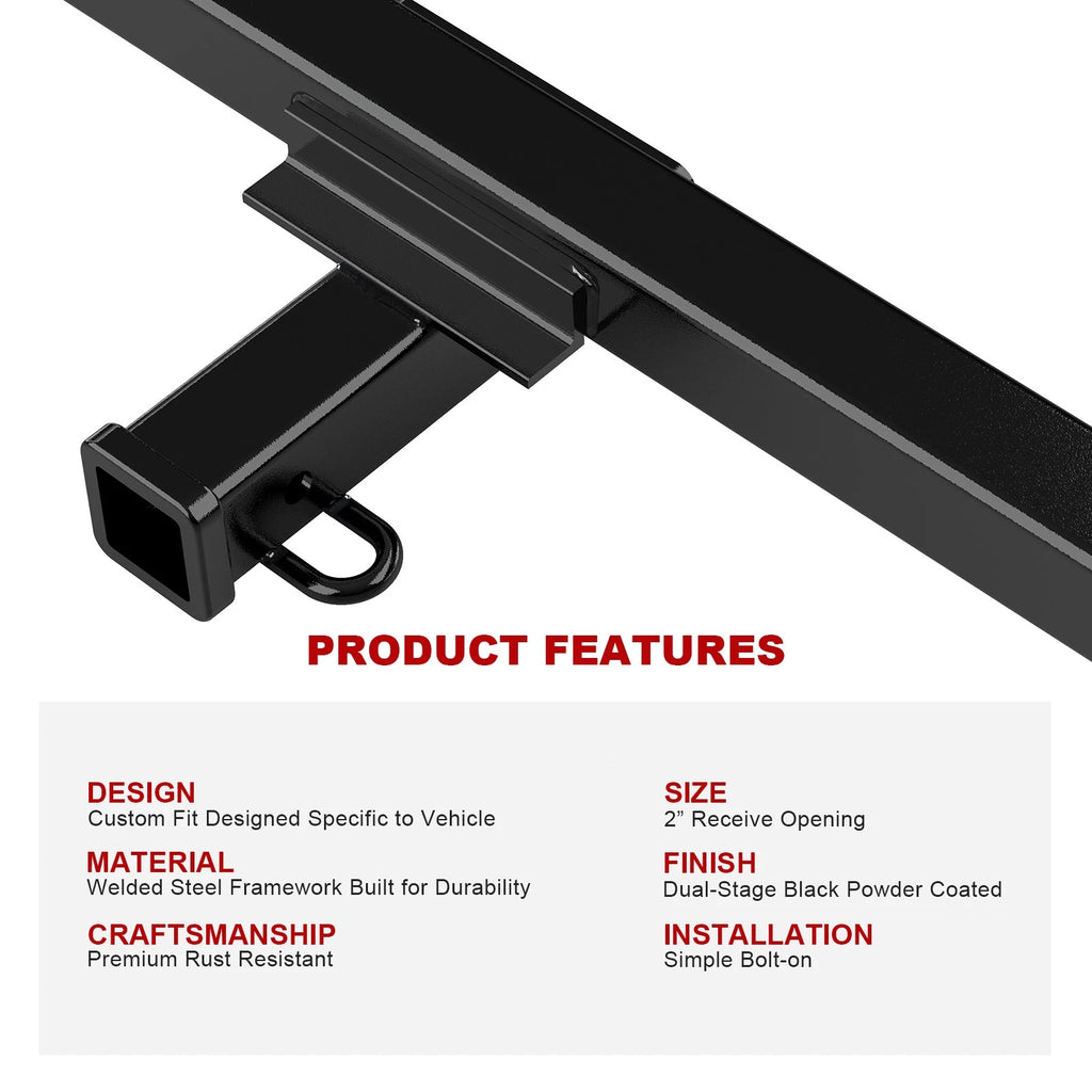 2 Inch Trailer Hitch Receiver for Chevy GMC C1500 (1988-1999)
