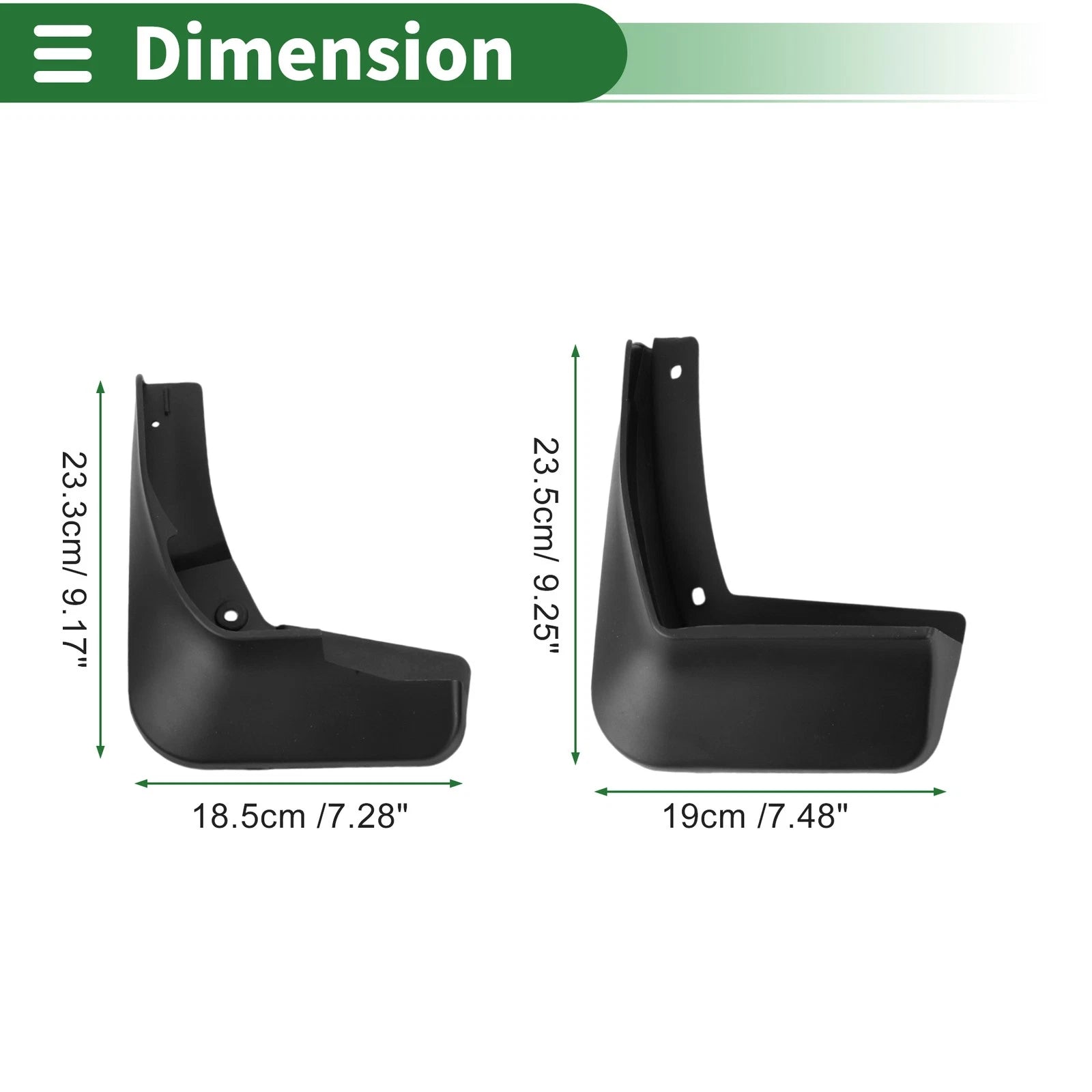 Mud Flaps Splash Guards for Chevrolet Malibu XL (2016–2019) W/ Mounts