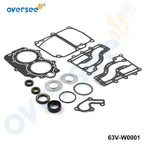 Lower Unit Gasket Kit for Yamaha 9.9HP 15HP Outboard (63V-W0001-01-0)