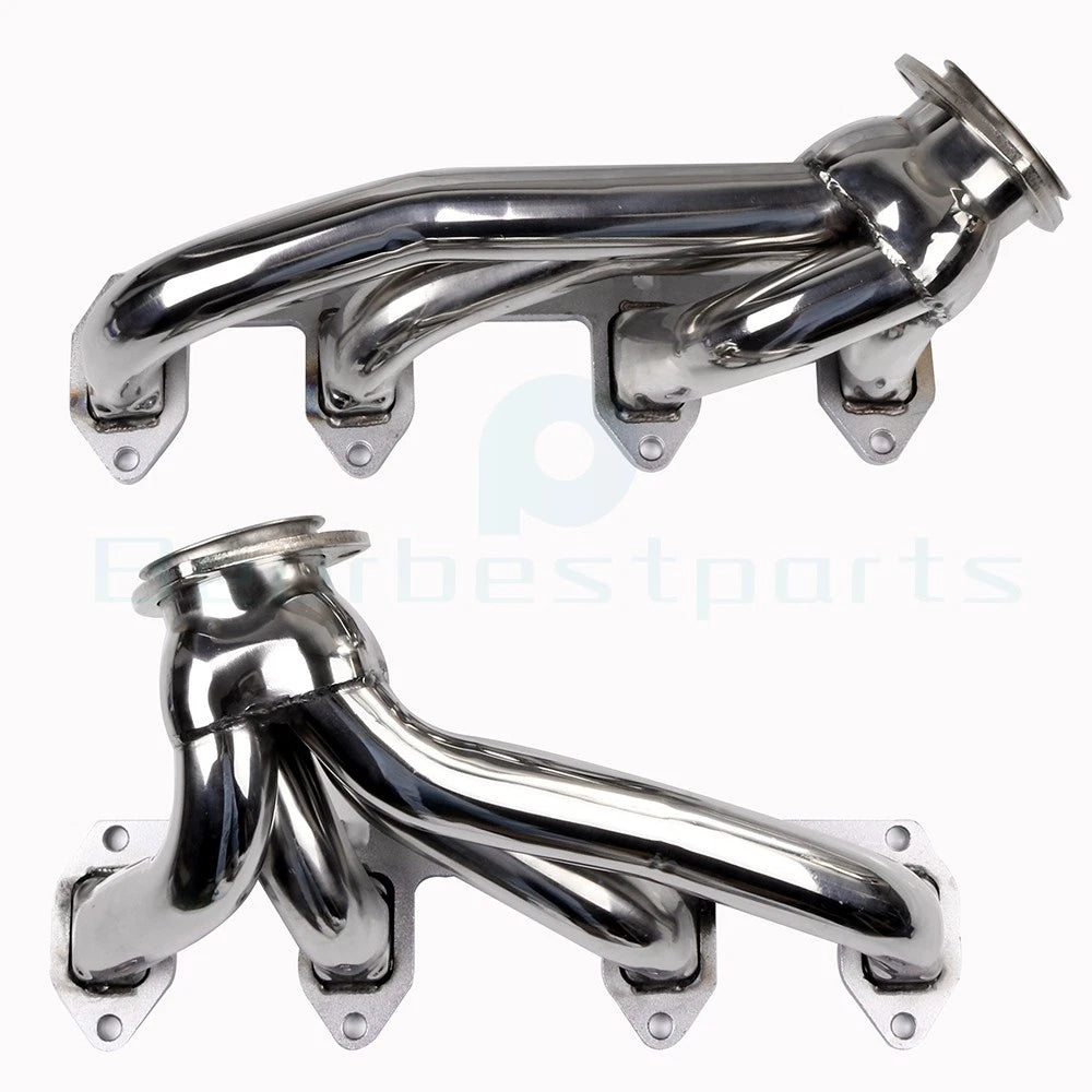 Stainless Shorty Header Exhaust Manifold for Ford 330/360/390-428