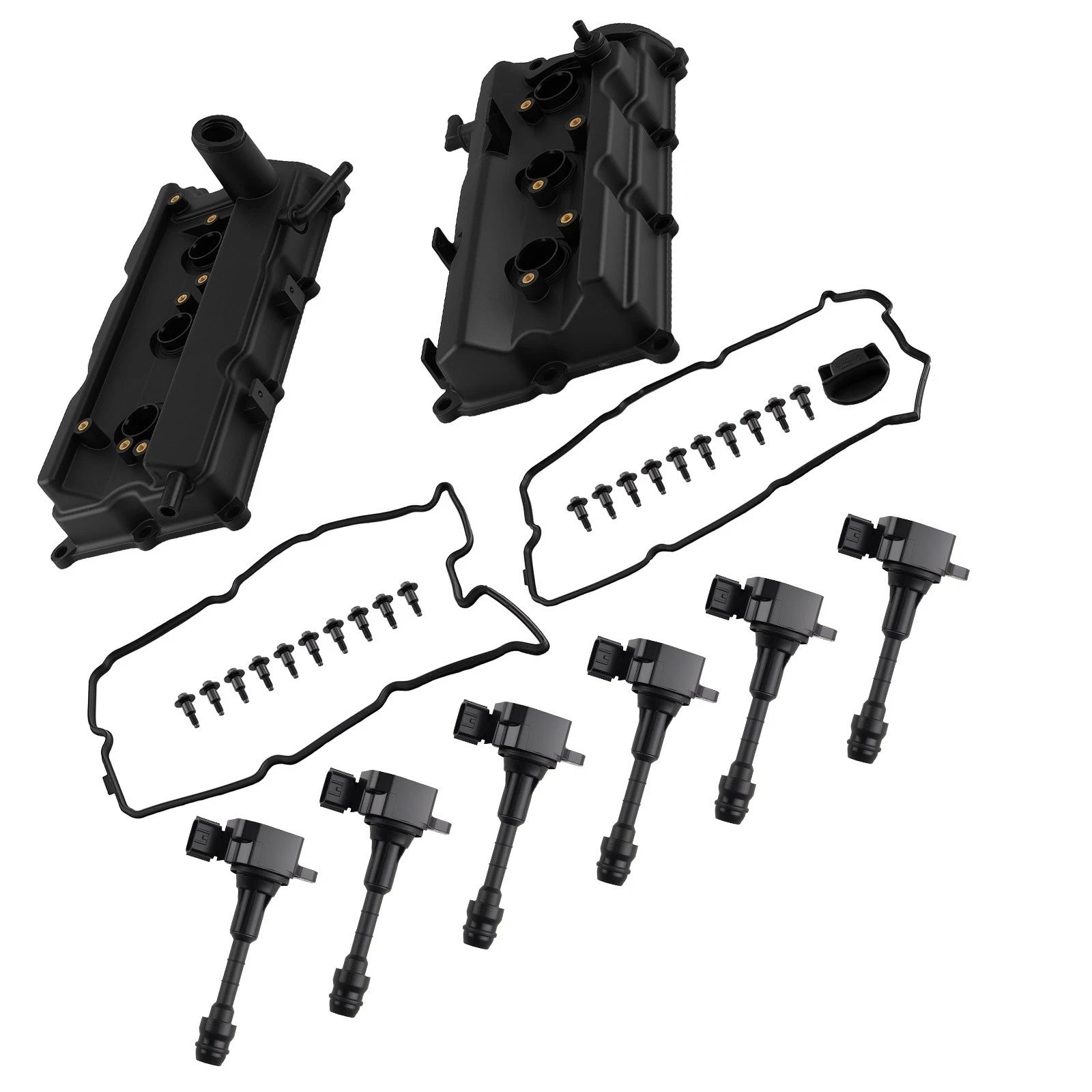 Engine Valve Cover & Ignition Coil Set for Infiniti G35 FX35 Nissan 350Z (2003–2008)