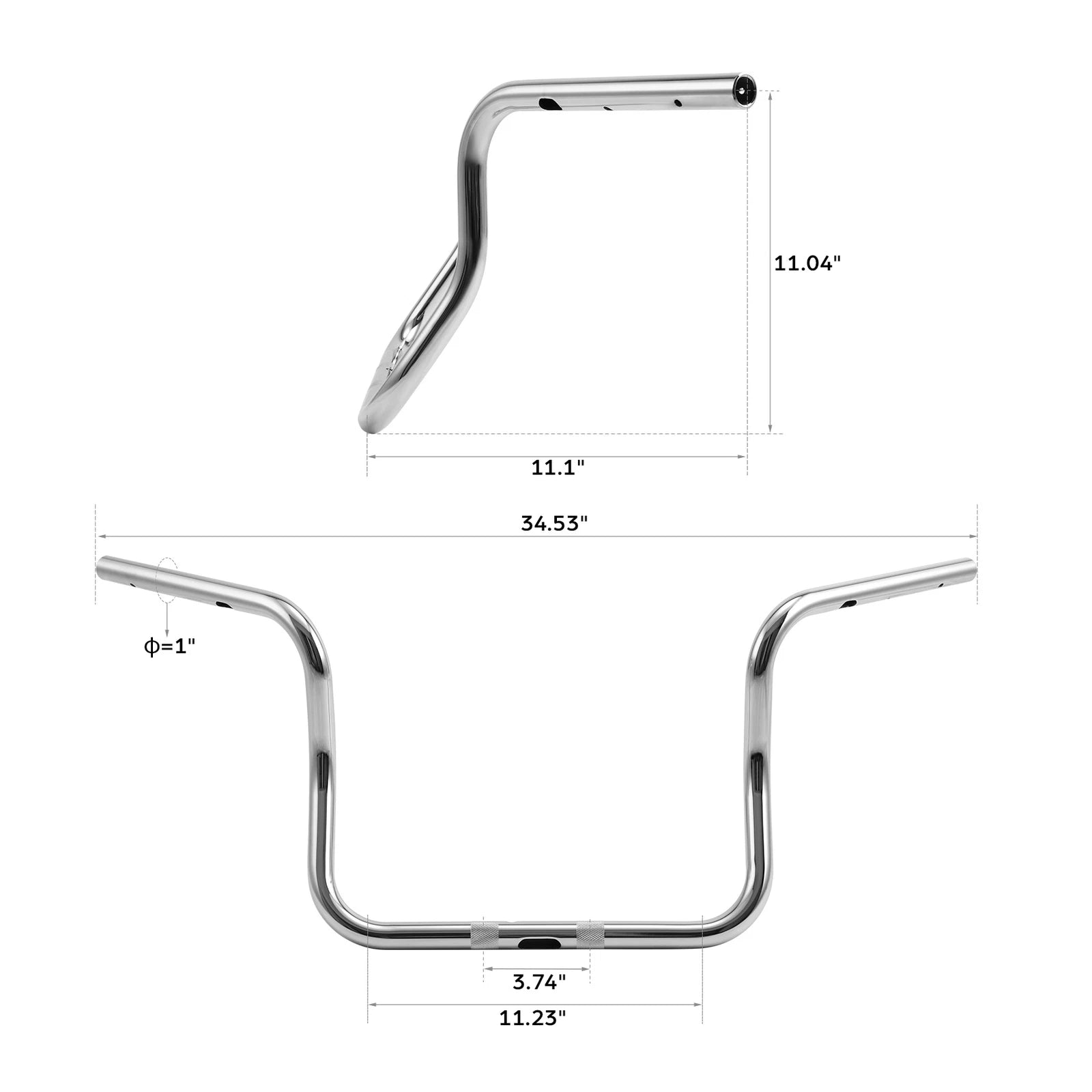12" Ape Hanger Handlebar for Harley Street Glide FLHXSE (2023–2024)