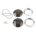 Smoke Lens Turn Signal Bezels & Trim Rings for Harley Touring Road King (2009-2023)