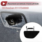 Front Left Washer Nozzle Cover Cap for BMW 535i GT (2010-2017) Black