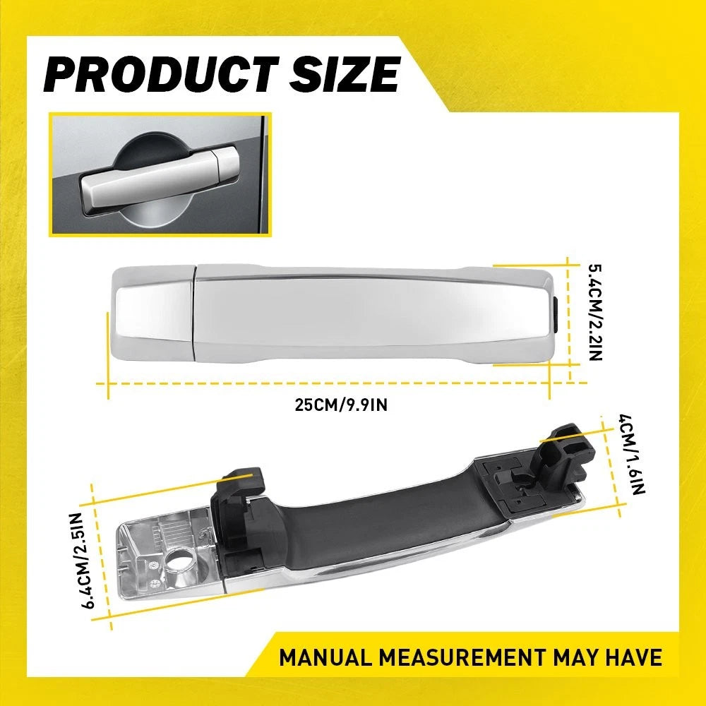 4X Exterior Door Handle for Nissan Titan PRO-4X (2008–2015) Left/Right Chrome