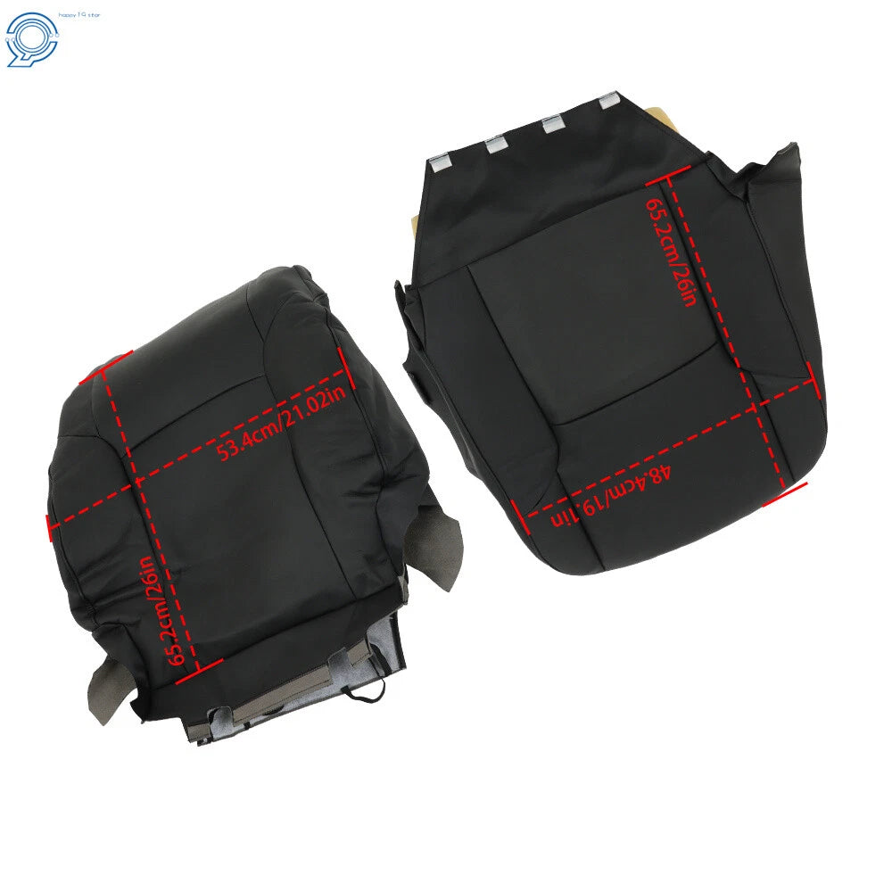 Set of 2 Seat Covers for Toyota 4Runner (2003-2009) Black
