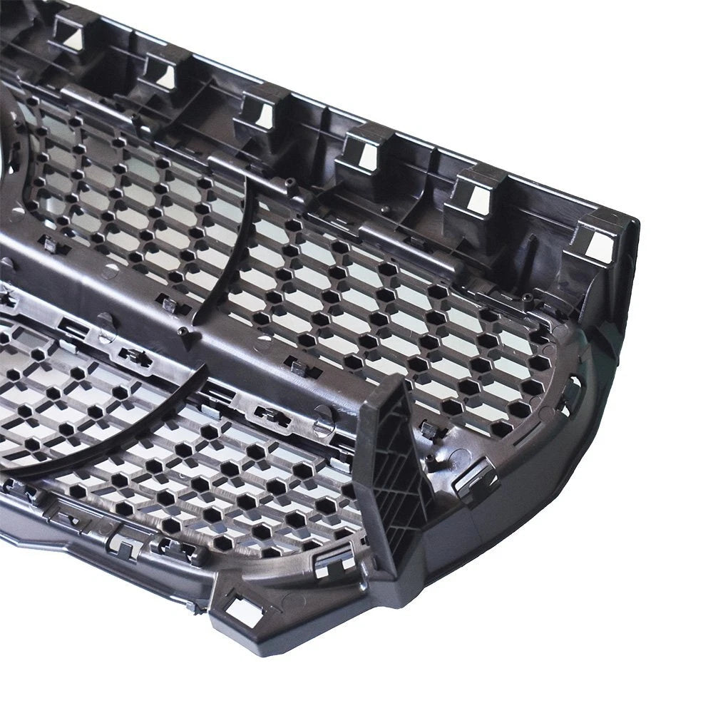 Front Bumper Grill for Mercedes Benz R117 (2014–2016) 13 Black Plastic