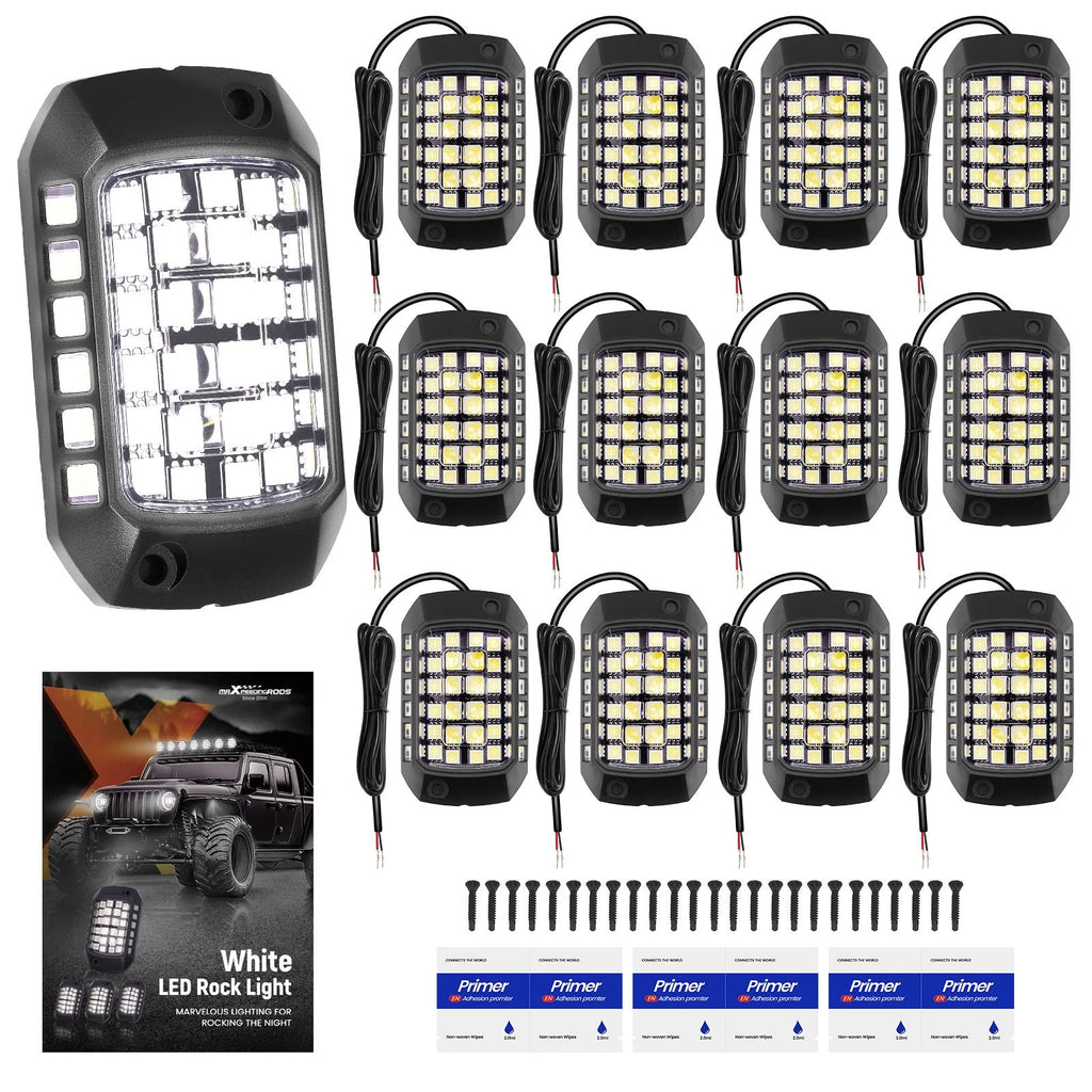 Set of 12 Waterproof LED Underbody Glow Lights for Universal Fit