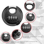 Gooseneck Trailer Lock for RVs (Black)