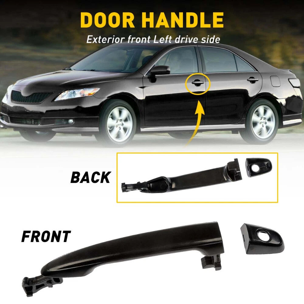 Exterior Door Handle Black for Toyota Camry (2007–2011) Front LH Driver Side
