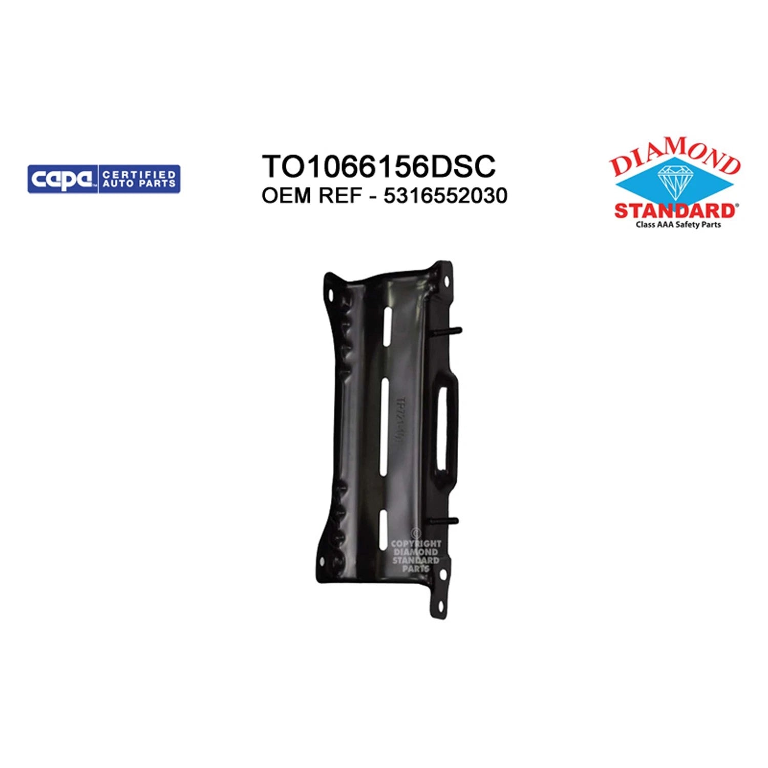 Replacement Steel Front Driver Side Bumper Mounting Bracket-See Compatible Chart