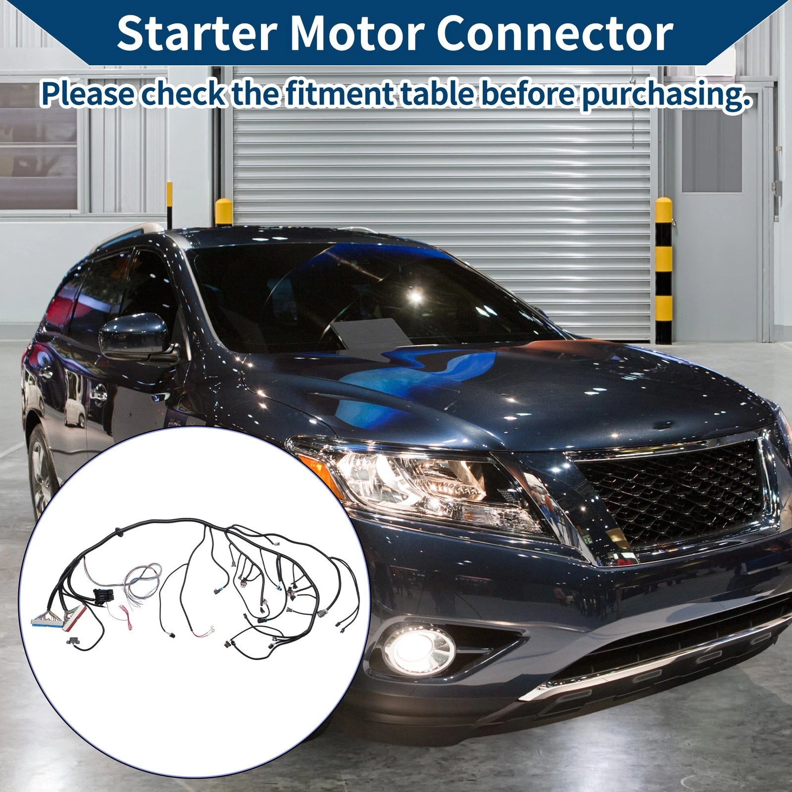 Starter Motor Connector for Chevrolet Corvette (1997–2006) Black