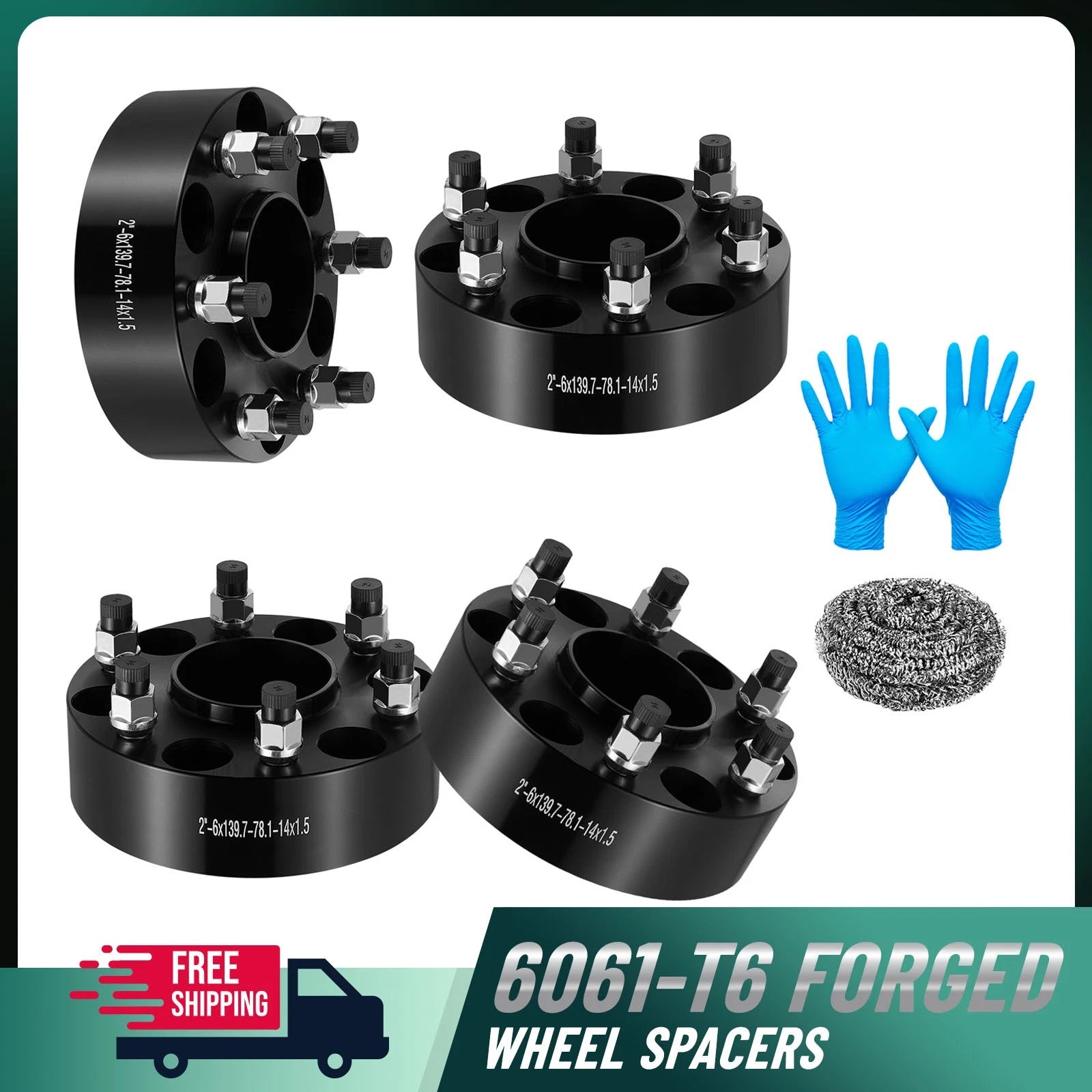 2" 6x5.5 Hub Centric Wheel Spacers for GMC Savana 1500 (2003–2014)