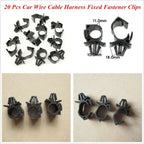 20 Pcs Wrap Cable Oil Pipe Fastener for Car Parts Accessories Interior New