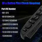 Front Driver Door Window Control Switch for GMC Sierra (2003–2007) 15883323