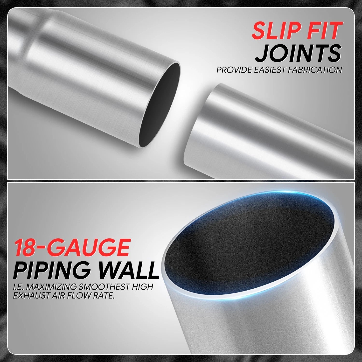 180 Degrees U-Bend Exhaust Pipe 2" OD for Universal Applications