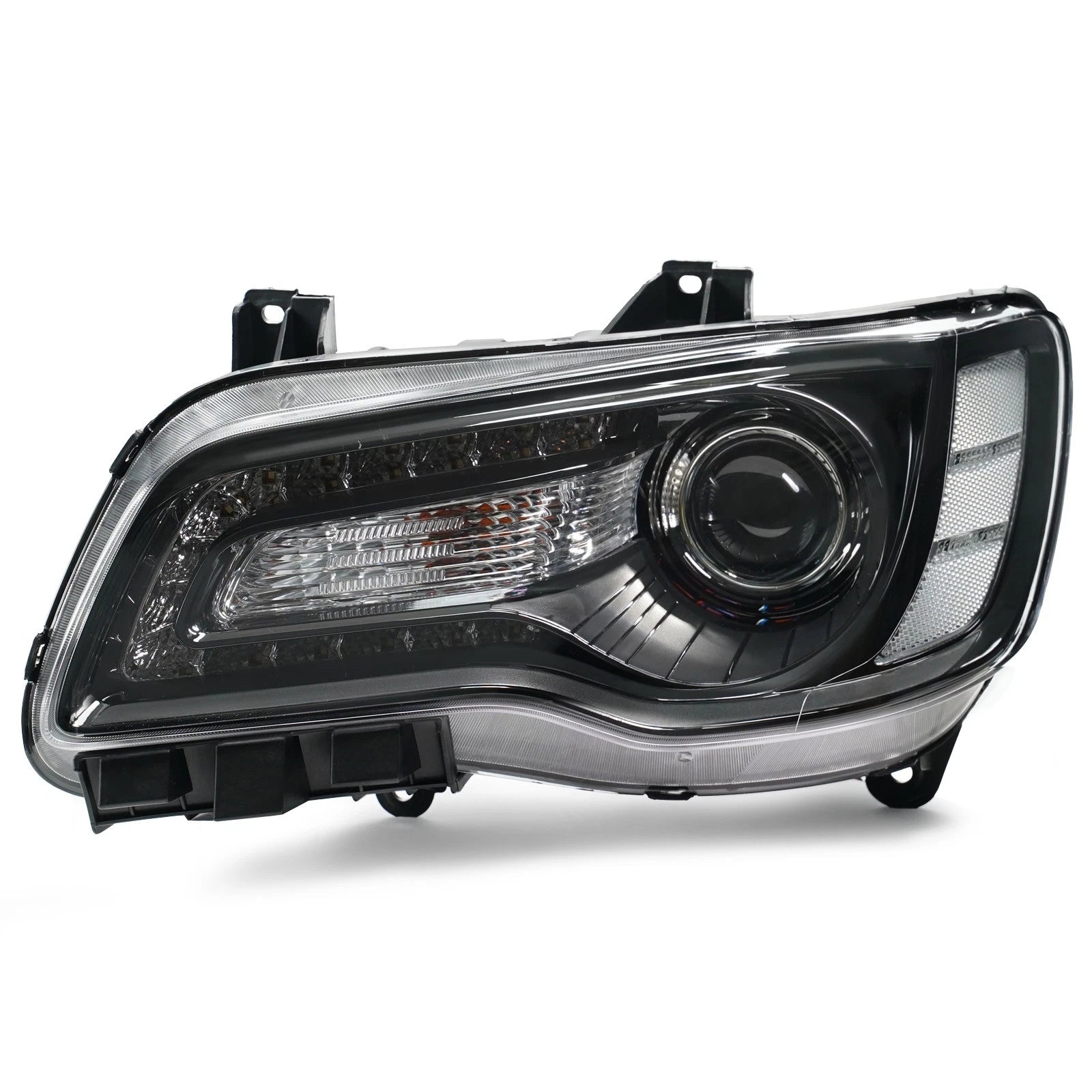 HID Headlight Pair for Chrysler 300 (2015–2018) AFS Black Bezel