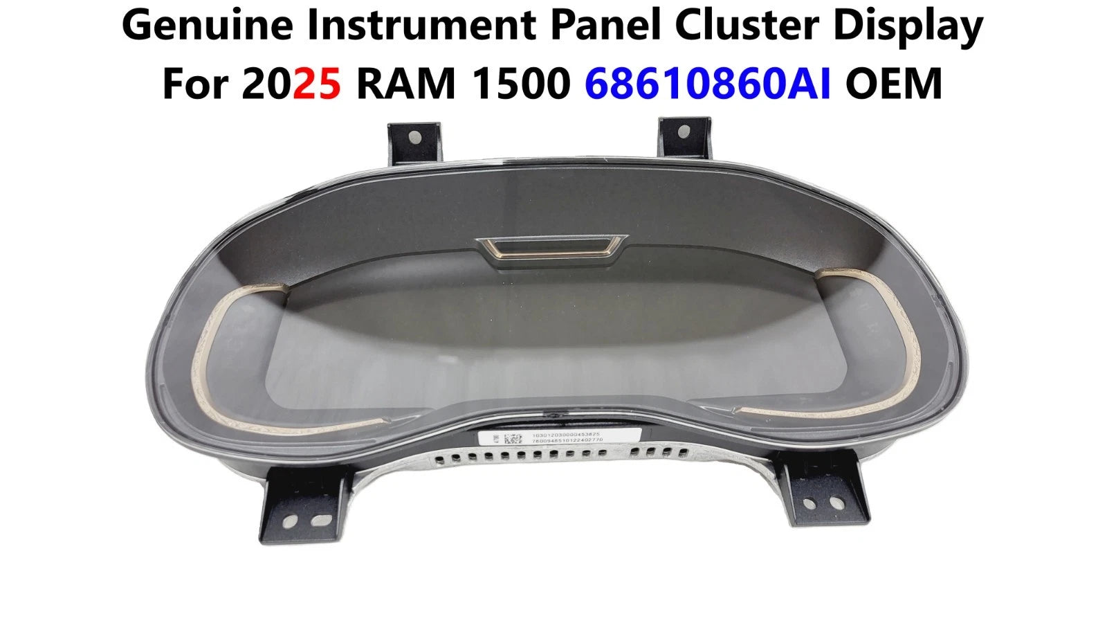 Instrument Panel Cluster Display for RAM 1500 (2025) 68610860AI OEM