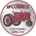 Round Sign for International Harvester McCormick Farmall 400 (1954–1956)