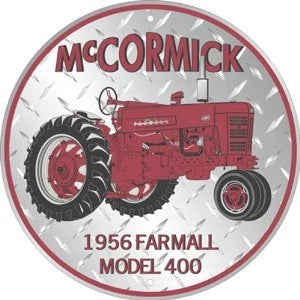 Round Sign for International Harvester McCormick Farmall 400 (1954–1956)