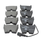 Set of 2 DuraGo Rear Rotors & Hella Low-Met Disc Brake Pads for Ford Jeep Compass (EDE)