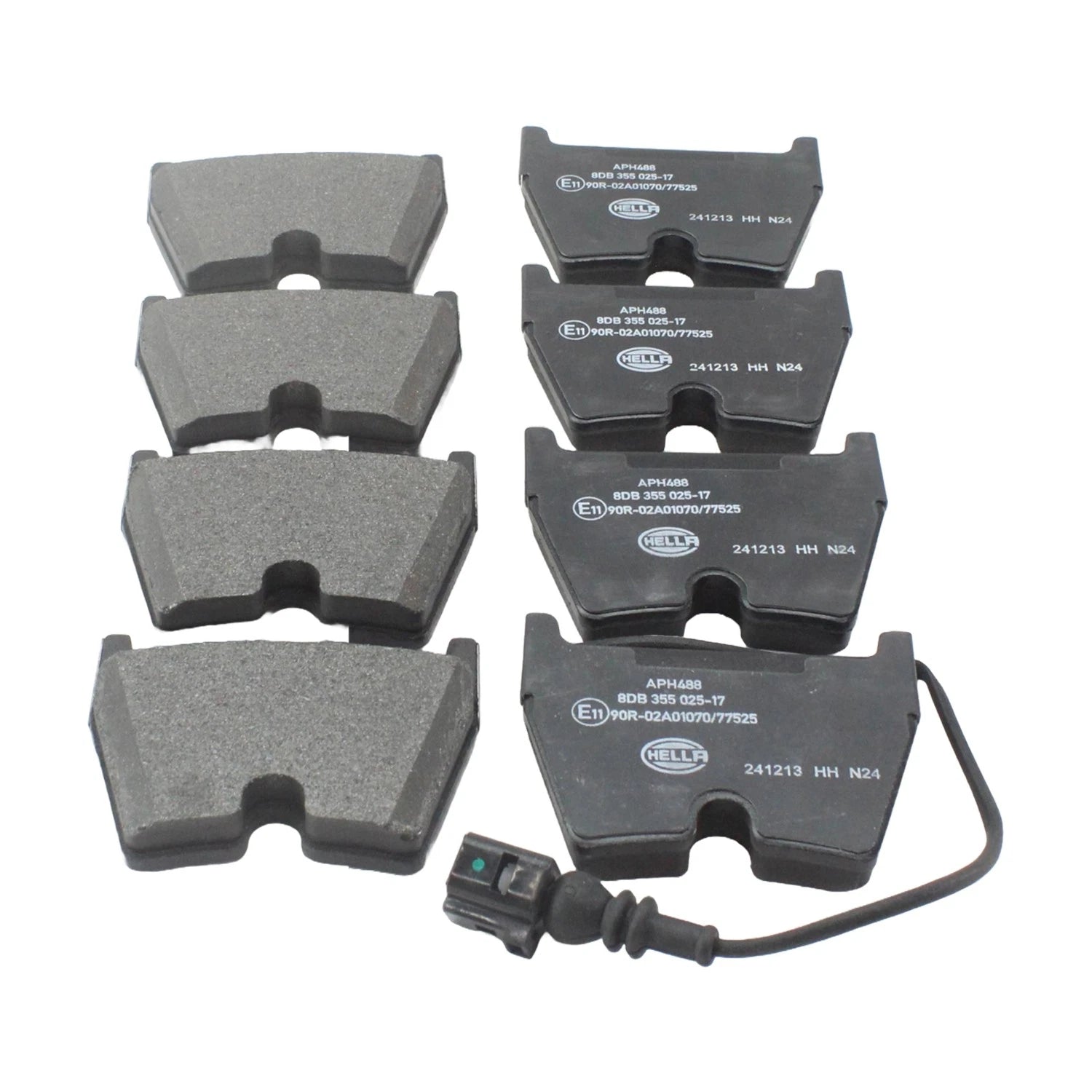 Set of 2 DuraGo Rear Rotors & Hella Low-Met Disc Brake Pads for Ford Jeep Compass (EDE)