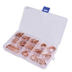 Set of 280 Copper Crush Washers for Various Applications