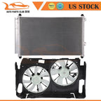 AC condenser and cooling fan assembly for Toyota RAV4 (2009–2012)
