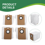Set of 4 Replacement Dust Bags for MONSGA MR1 Robot Vacuum