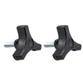 Black Plastic Knob Handle for (2 Inch, Threaded 51618)