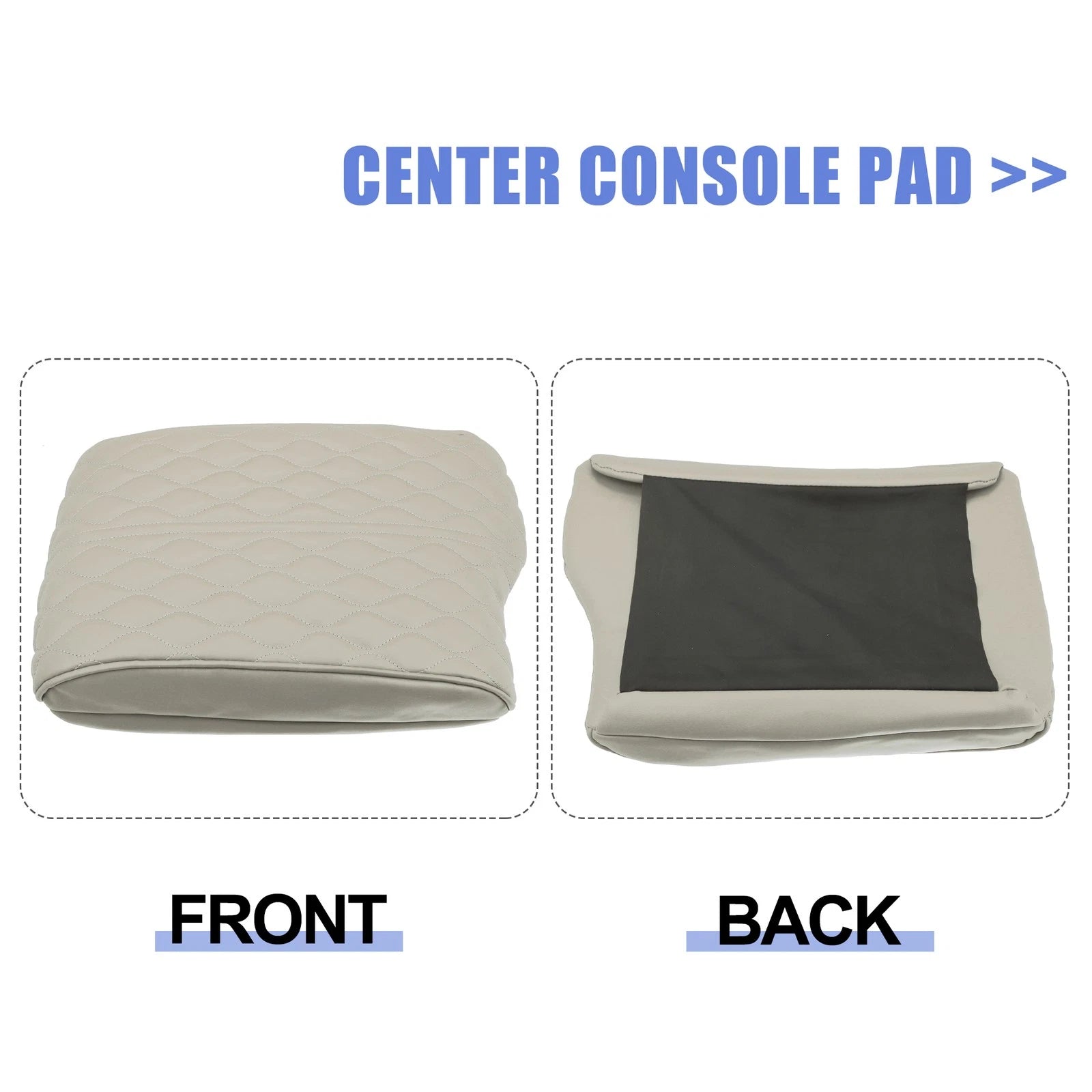 Armrest Cushion Cover for Hyundai Palisade (2020–2022) Beige Faux Leather