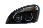 Blackout Headlights with LED Position Lights for Freightliner Cascadia (2018–2024)