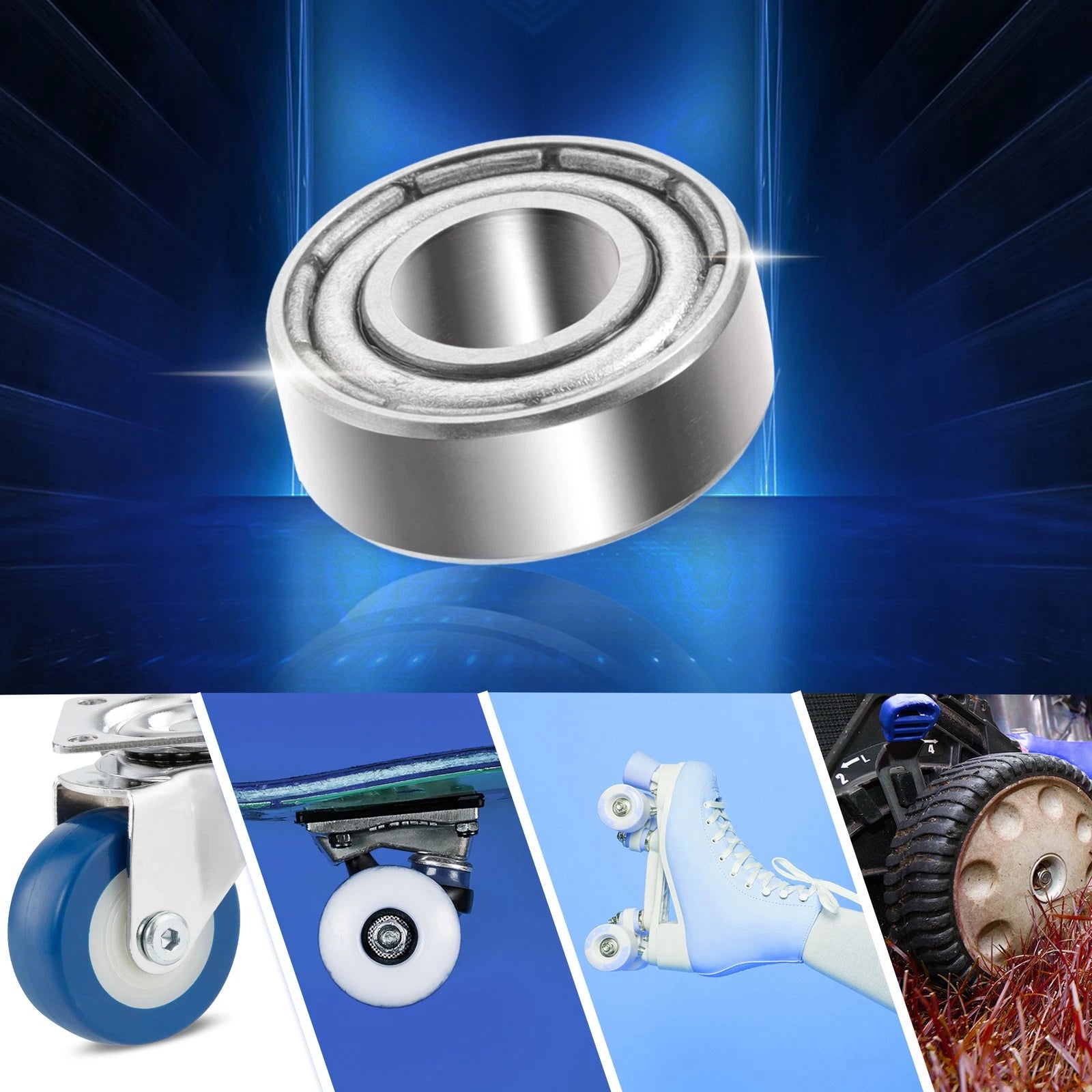 10 Pcs MR115ZZ Deep Groove Ball Bearings for Cars (5x11x4mm)