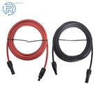 Set of 2 Solar Panel Extension Cables for Universal Use (10 AWG)