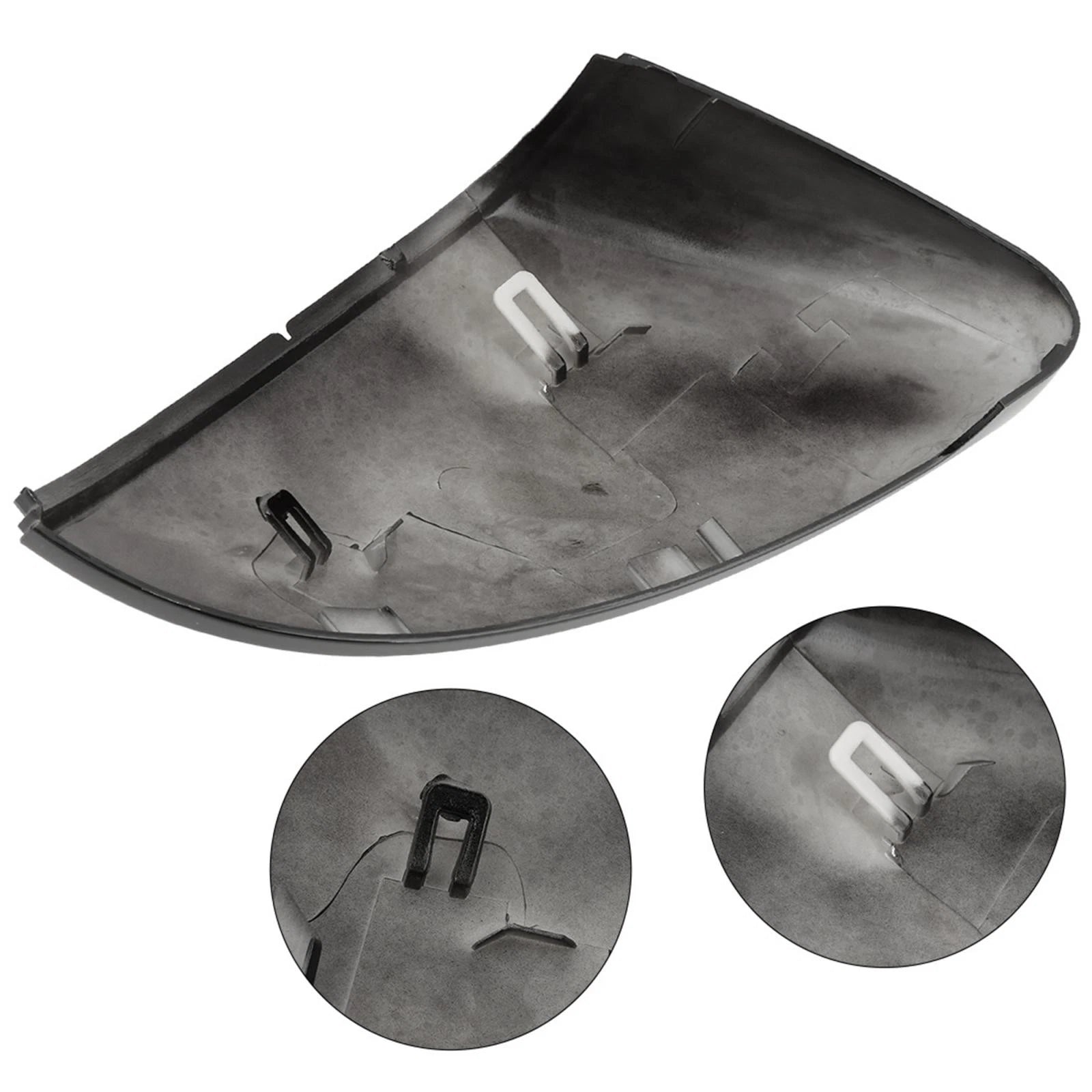 Pair Rear View Mirror Cover Cap Glossy Black for Volkswagen Golf 7 (2015–2021)